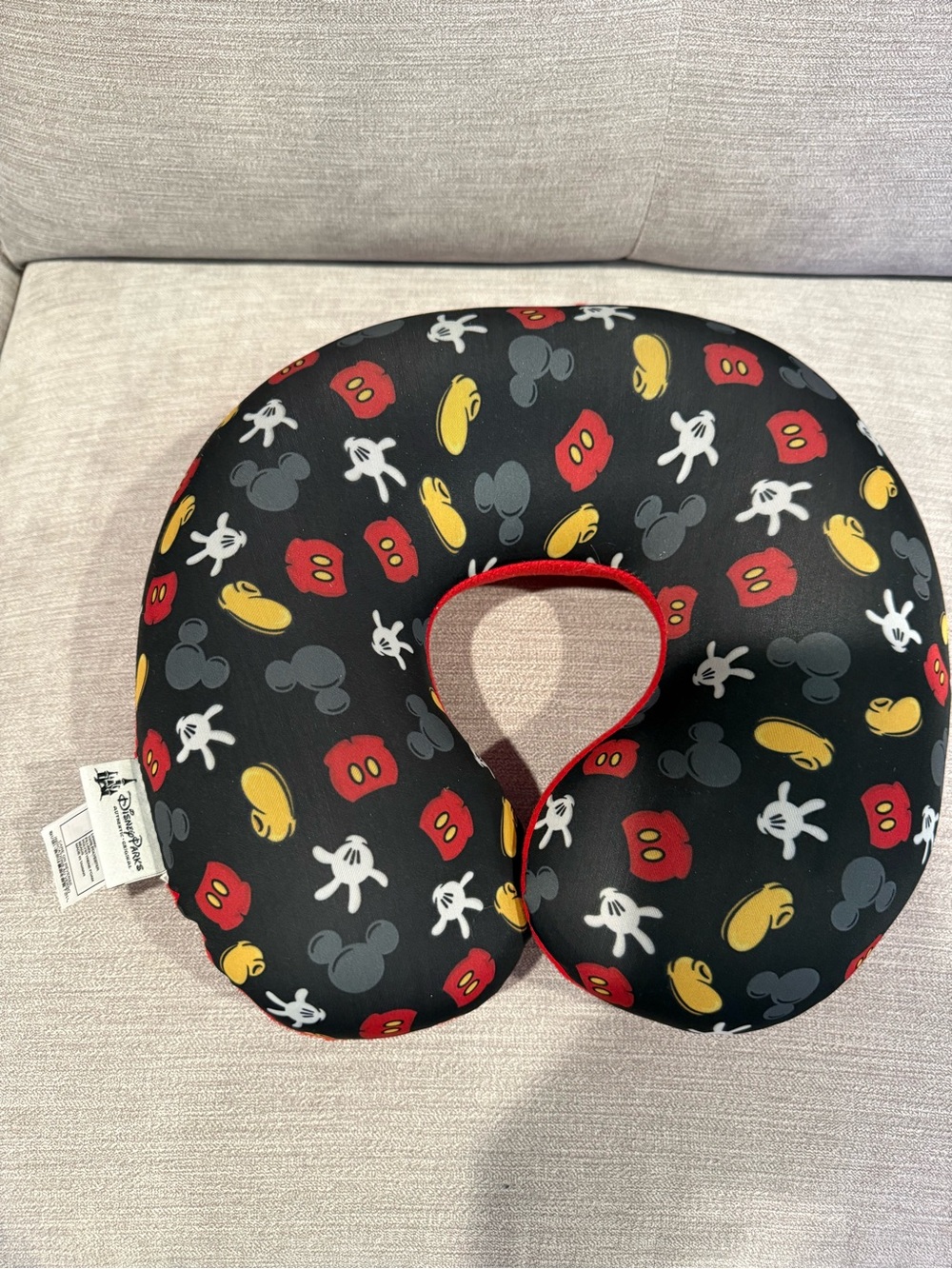 Disney Mickey Pattern Travel Neck Pillow